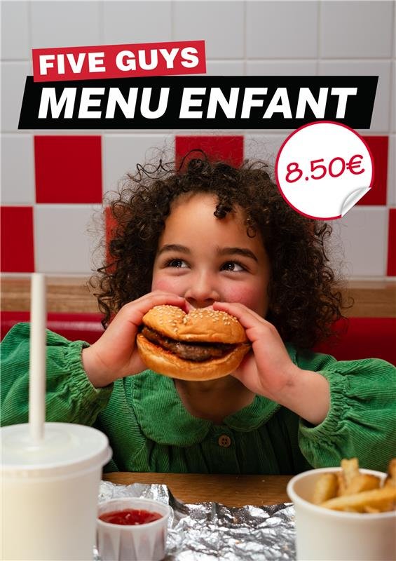 Menu Enfant Five Guys